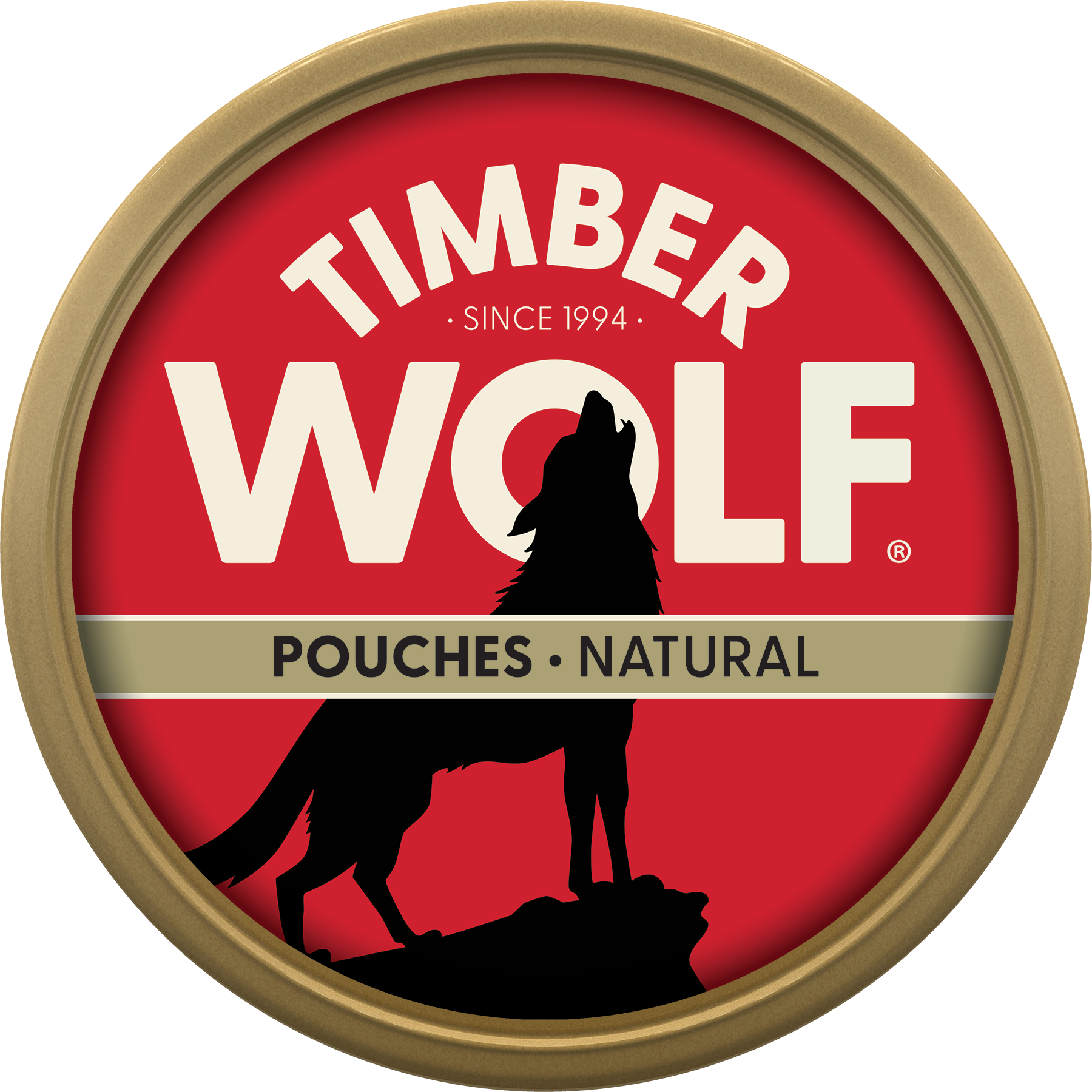 Can of Timber Wolf Moist Snuff pouches in natural flavor
